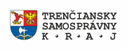 Erb TSK a text "Trenčiansky samosprávny kraj"